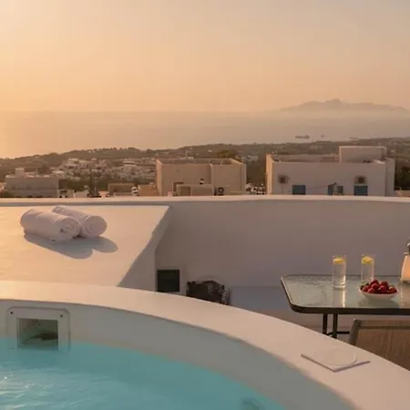 Artemis Sunset Santorini Rooftop Jacuzzi View Apartamento Fira (Santorini)